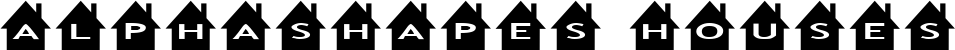 alphashapes houses font