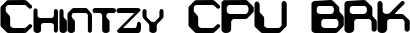 Chintzy CPU BRK font