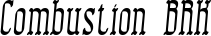Combustion BRK font