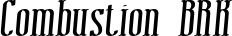 Combustion BRK font