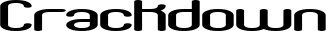 Crackdown font