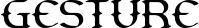Gesture font