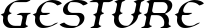 Gesture font