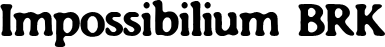 Impossibilium BRK font