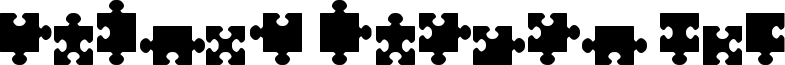 Jigsaw Pieces TFB font