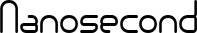Nanosecond font