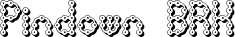 Pindown BRK font