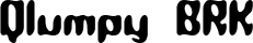 Qlumpy BRK font