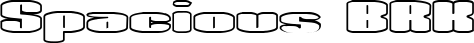 Spacious BRK font