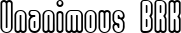 Unanimous BRK font