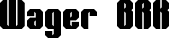 Wager BRK font