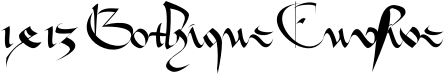 1413 Gothique Cursive font