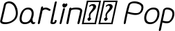 Darlin’ Pop font