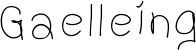 Gaelleing font