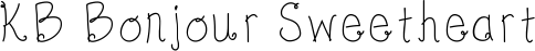 KB Bonjour Sweetheart font