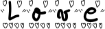 Love font