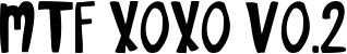 MTF Xoxo Vo.2 font