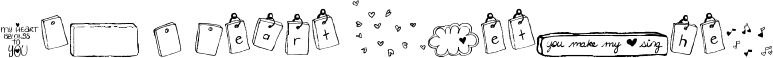 MTF I Heart Sketches font