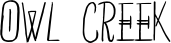 Owl Creek font