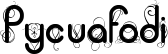 Pycuafodi font