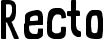 Recto font