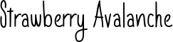 Strawberry Avalanche font