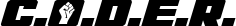C.O.D.E.R. font