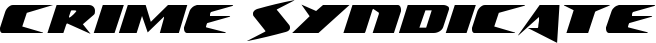 Crime Syndicate font