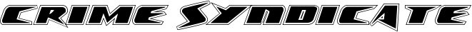 Crime Syndicate font