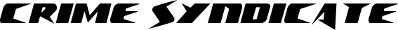Crime Syndicate font