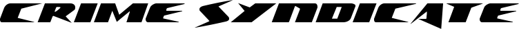 Crime Syndicate font