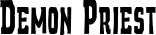 Demon Priest font