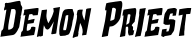 Demon Priest font