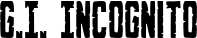 G.I. Incognito font
