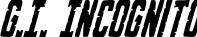 G.I. Incognito font