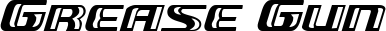 Grease Gun font