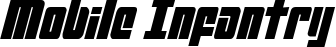 Mobile Infantry font