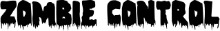 Zombie Control font