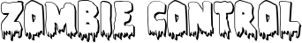 Zombie Control font