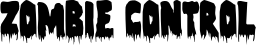 Zombie Control font