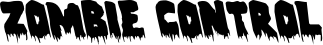 Zombie Control font