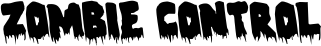 Zombie Control font