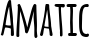 Amatic font