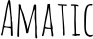 Amatic font