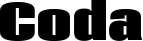 Coda font