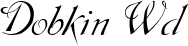 Dobkin Wd font