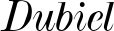 Dubiel font