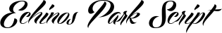 Echinos Park Script font