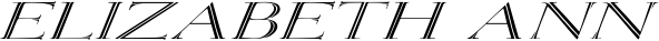 Elizabeth ANN font