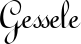 Gessele font